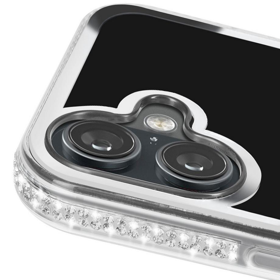 Avizar  Cover orsetto iPhone 16 argento 