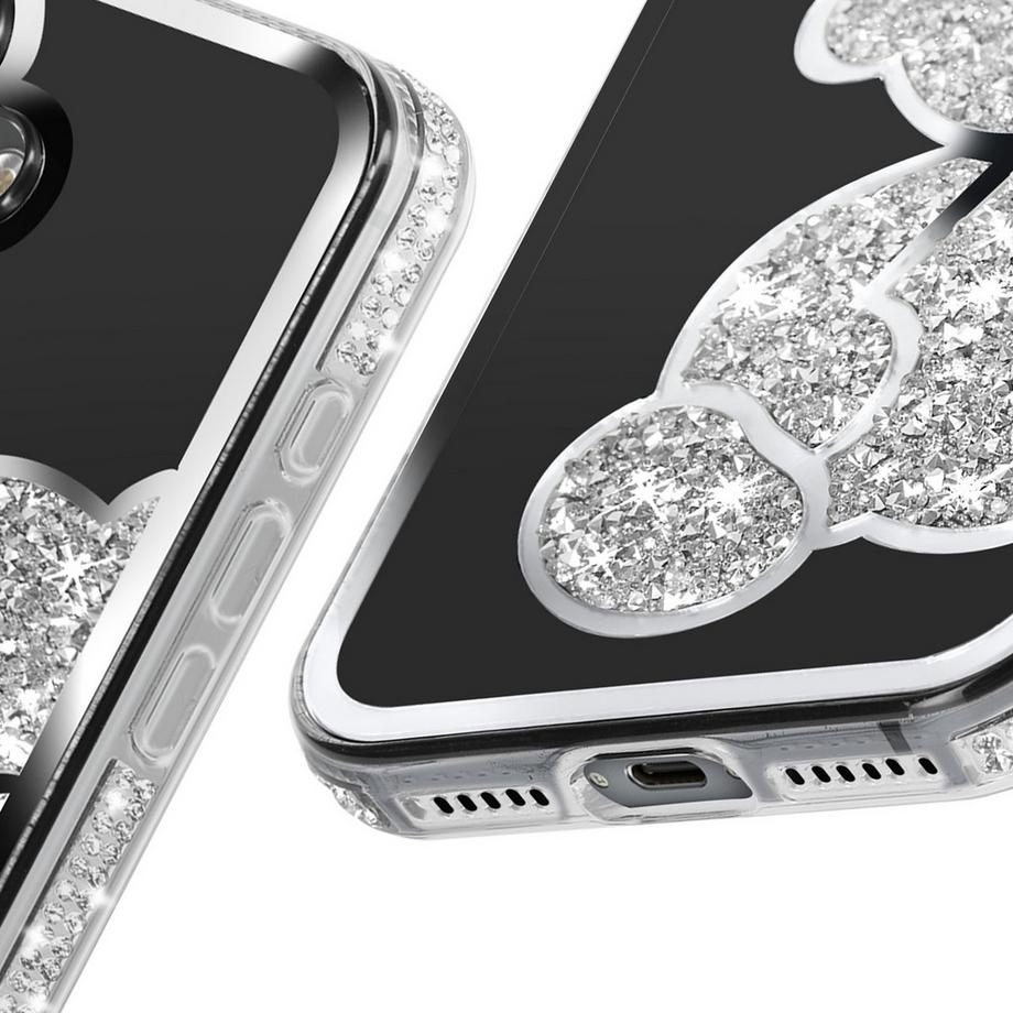 Avizar  Cover orsetto iPhone 16 argento 