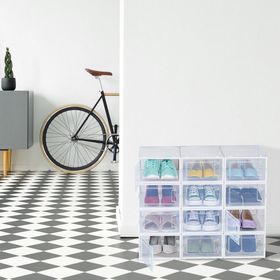 Northix Schuhaufbewahrungsboxen 12er-Set  
