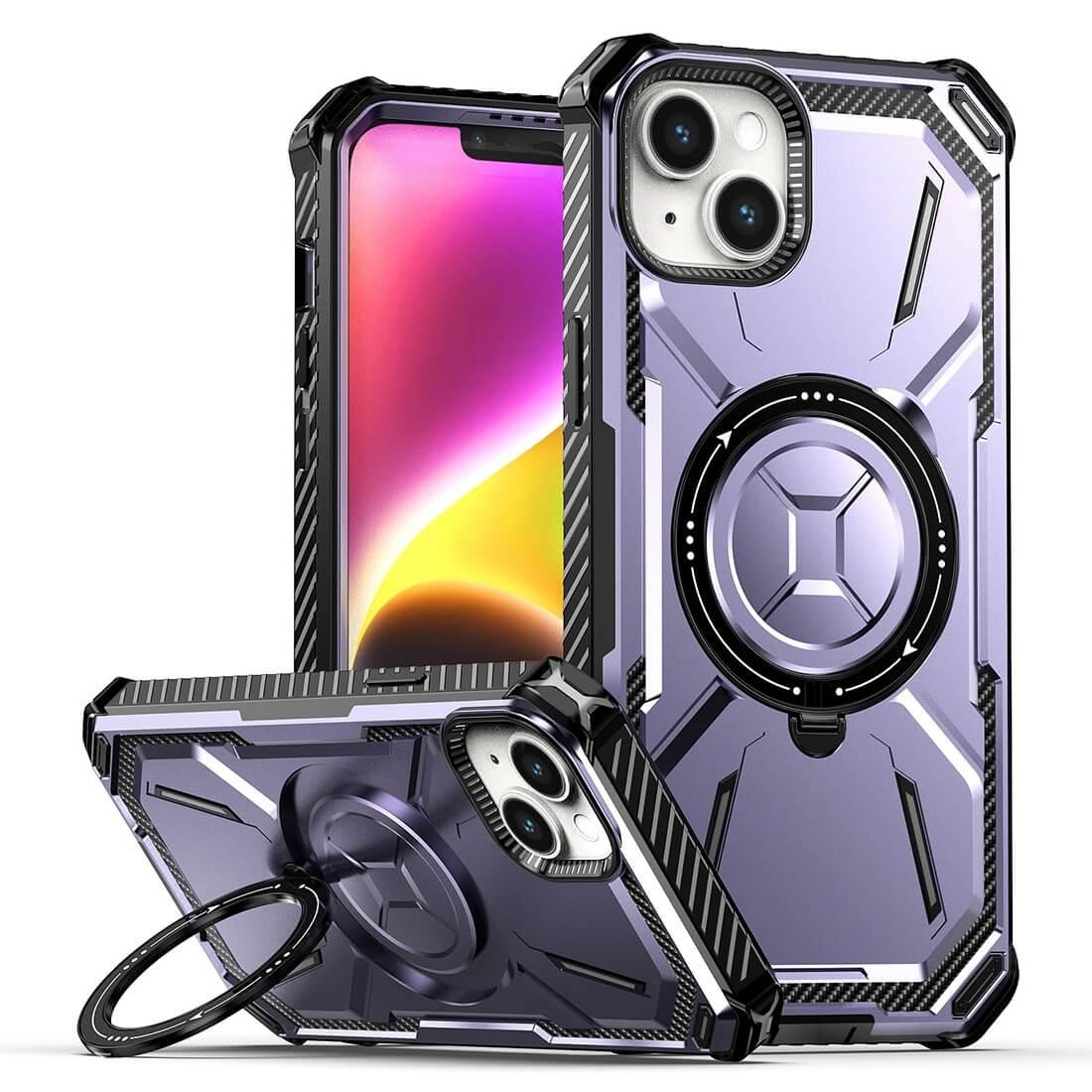 Cover-Discount  iPhone 15 - Armor Case robuste avec Kickstand 