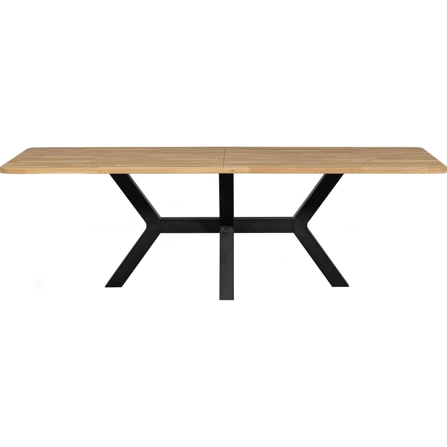 mutoni Table en bois massif Tablo Zeeland chêne naturel 240x100  