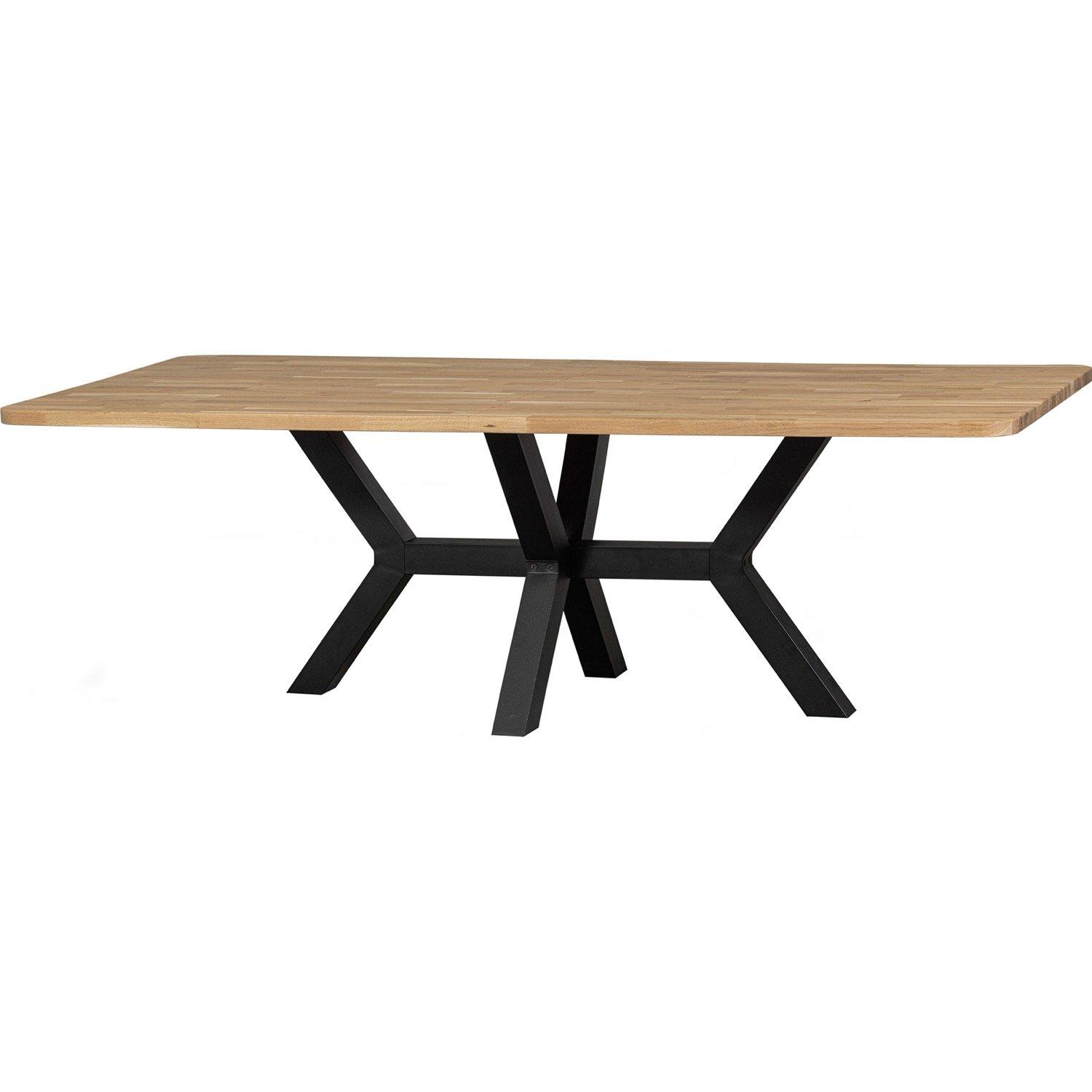 mutoni Table en bois massif Tablo Zeeland chêne naturel 240x100  