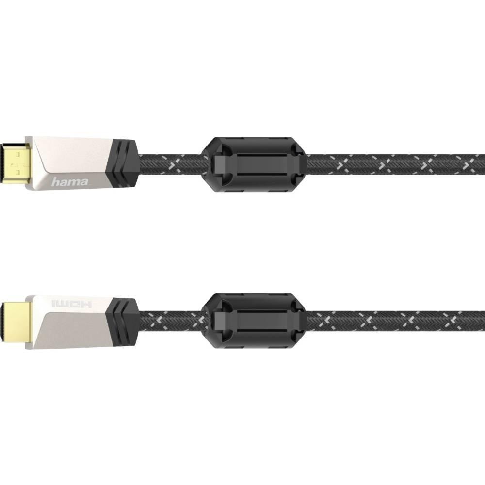 hama  Hama Câble HDMI Premium avec Ethernet, mâle - mâle, ferrite, métal, 1.5 m 
