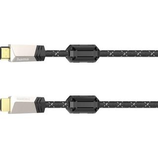 hama  Hama Câble HDMI Premium avec Ethernet, mâle - mâle, ferrite, métal, 1.5 m 
