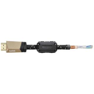 hama  Hama Câble HDMI Premium avec Ethernet, mâle - mâle, ferrite, métal, 1.5 m 