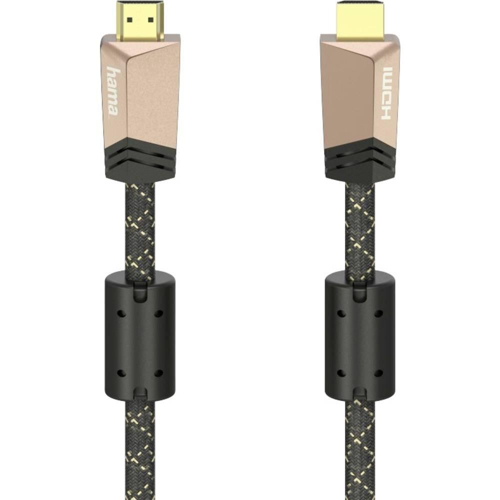 Image of Hama Premium HDMI-Kabel mit Ethernet, Stecker - Stecker, Ferrit, Metall, 1.5 m