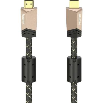 Hama Câble HDMI Premium avec Ethernet, mâle - mâle, ferrite, métal, 1.5 m