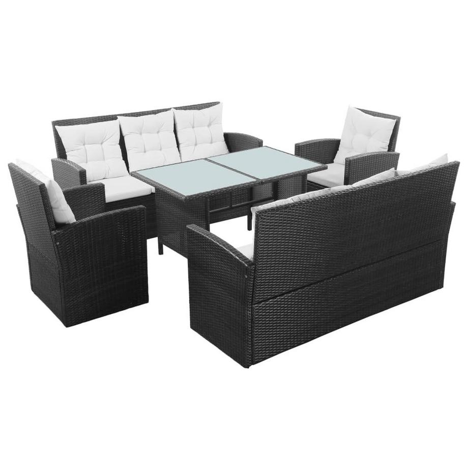 Garten-sofagarnitur poly-rattan