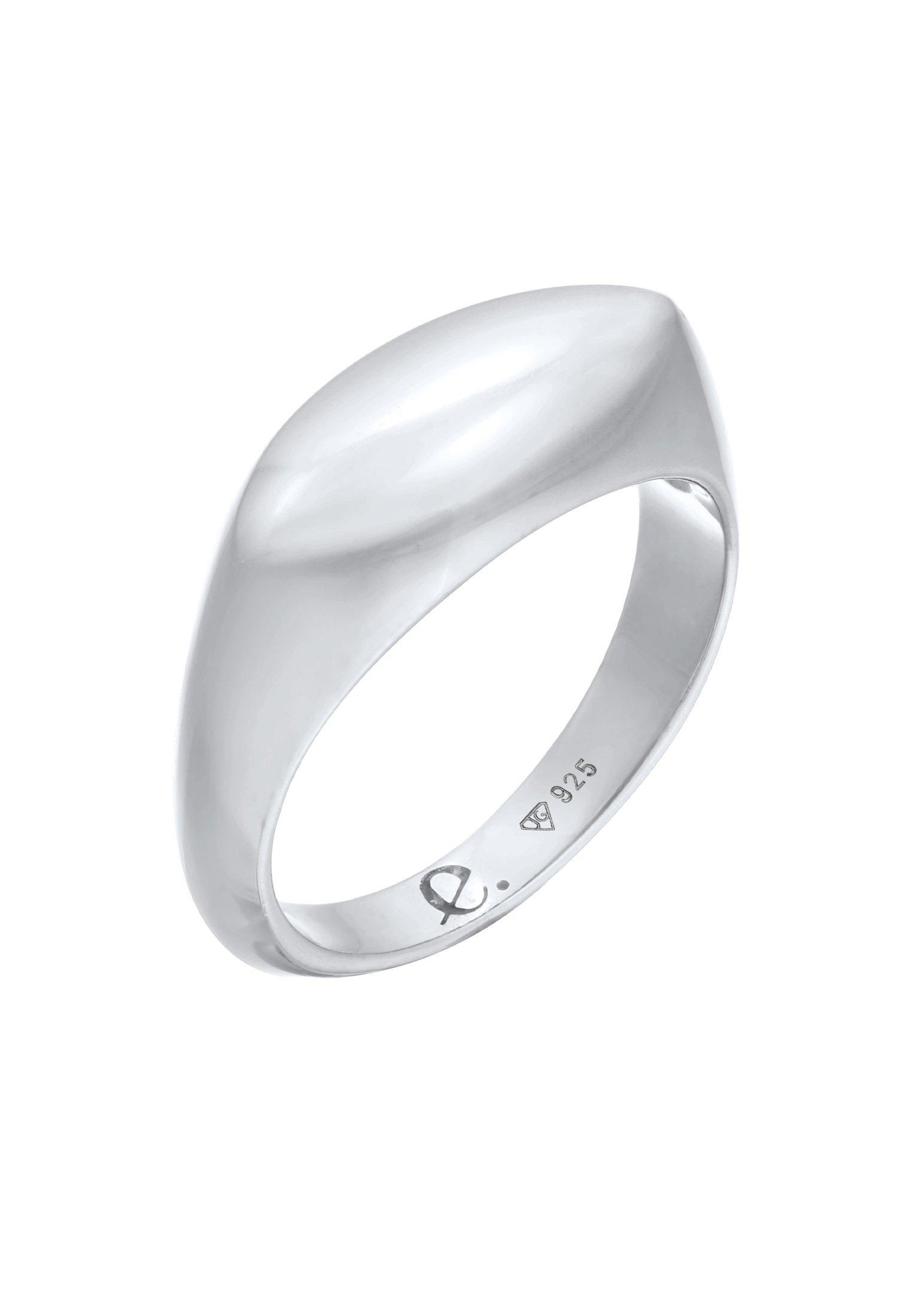 Image of Ring Siegelring Marquise Design Damen Silber 54mm