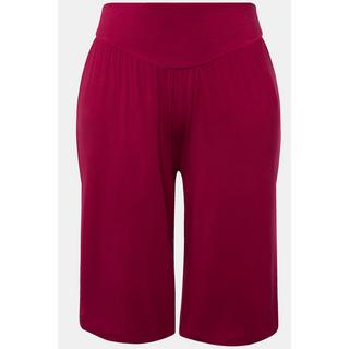 Ulla Popken  Bermuda, coupe large et droite, ceinture élastique 