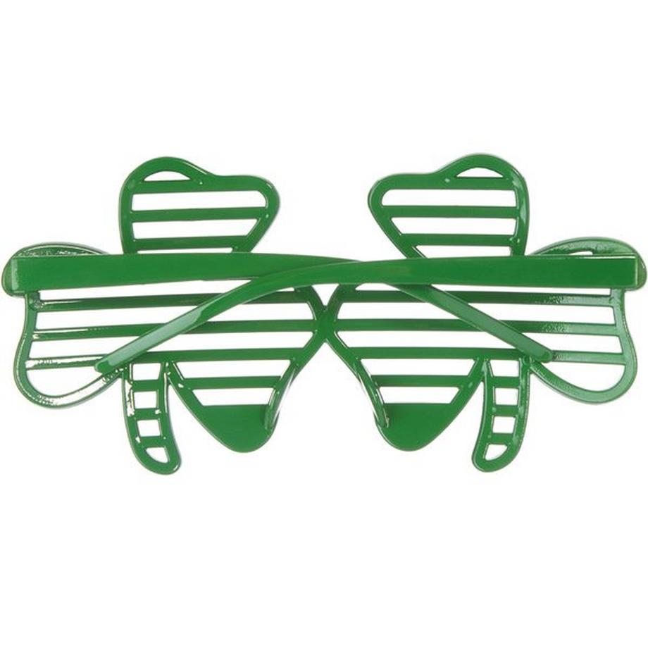 Tectake  Lunettes fantaisie trèfles à rayures 