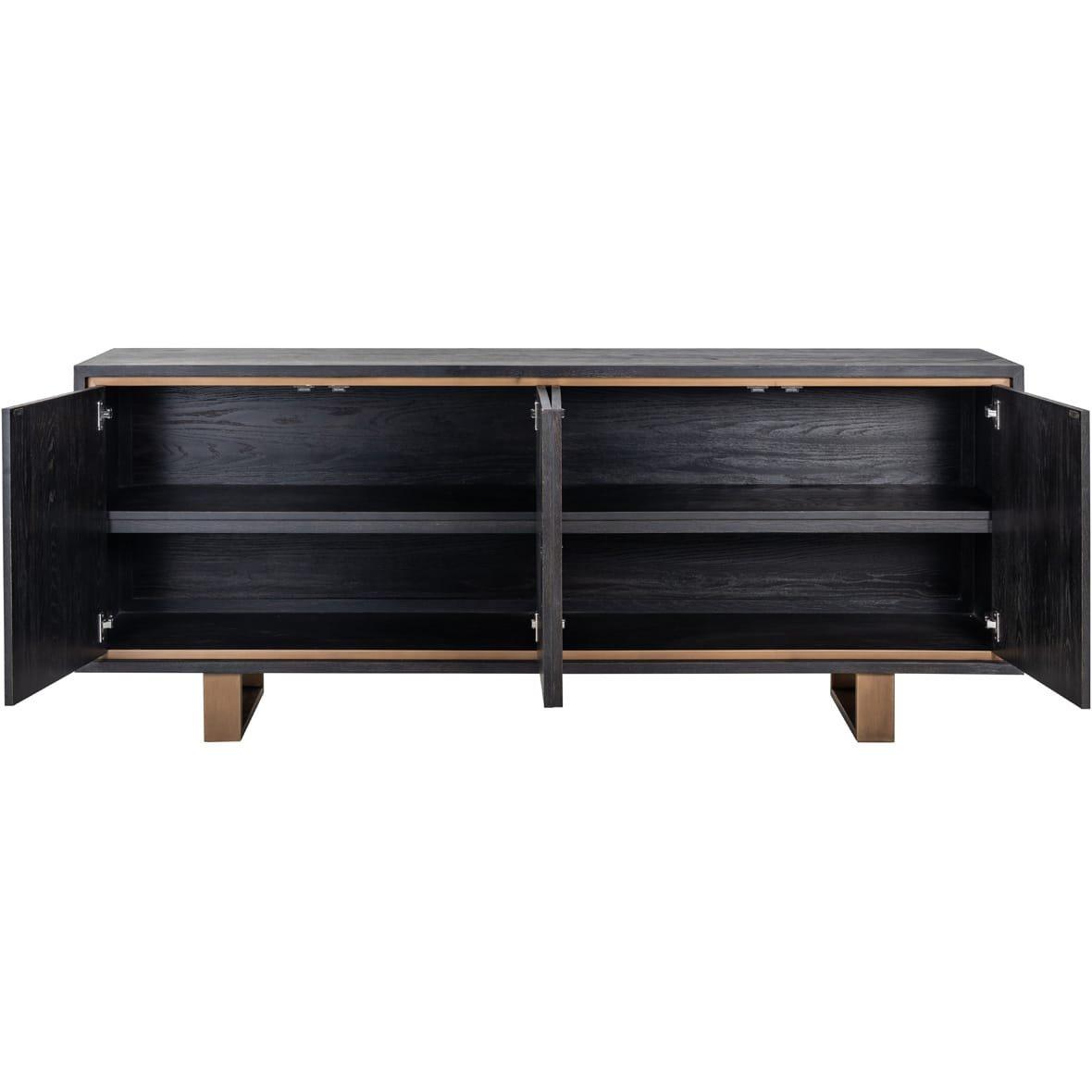 mutoni Credenza Hunte oro nero spazzolato 200  