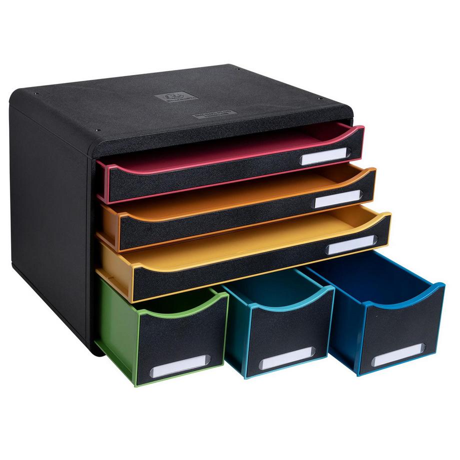 Exacompta Cassettiera Store-Box 6 cassetti Black Office  