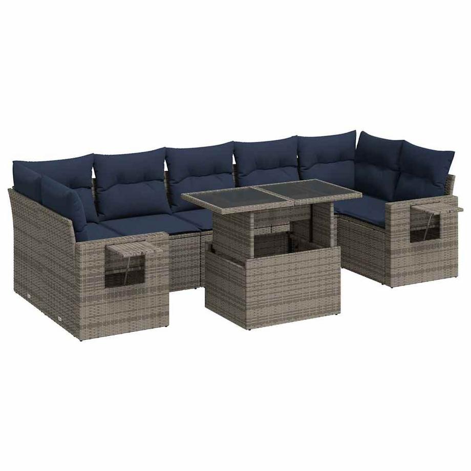 set divano da giardino Polirattan