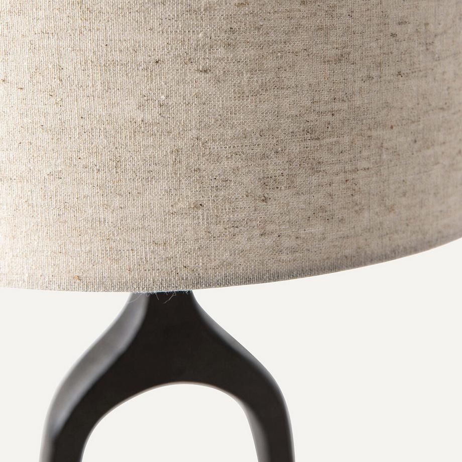 AM.PM Lampe à poser métal et lin Jakomé  