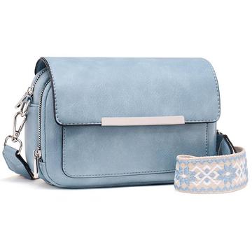 Handy Umhängetasche, Vegan Leder Crossbody Bag Umhängetasche mit verstellbarem abnehmbarem breitem Riemen