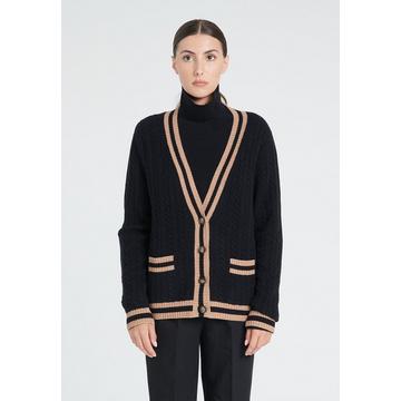 ZAYA 2 Cardigan a 4 fili con scollo a V - 100% cashmere