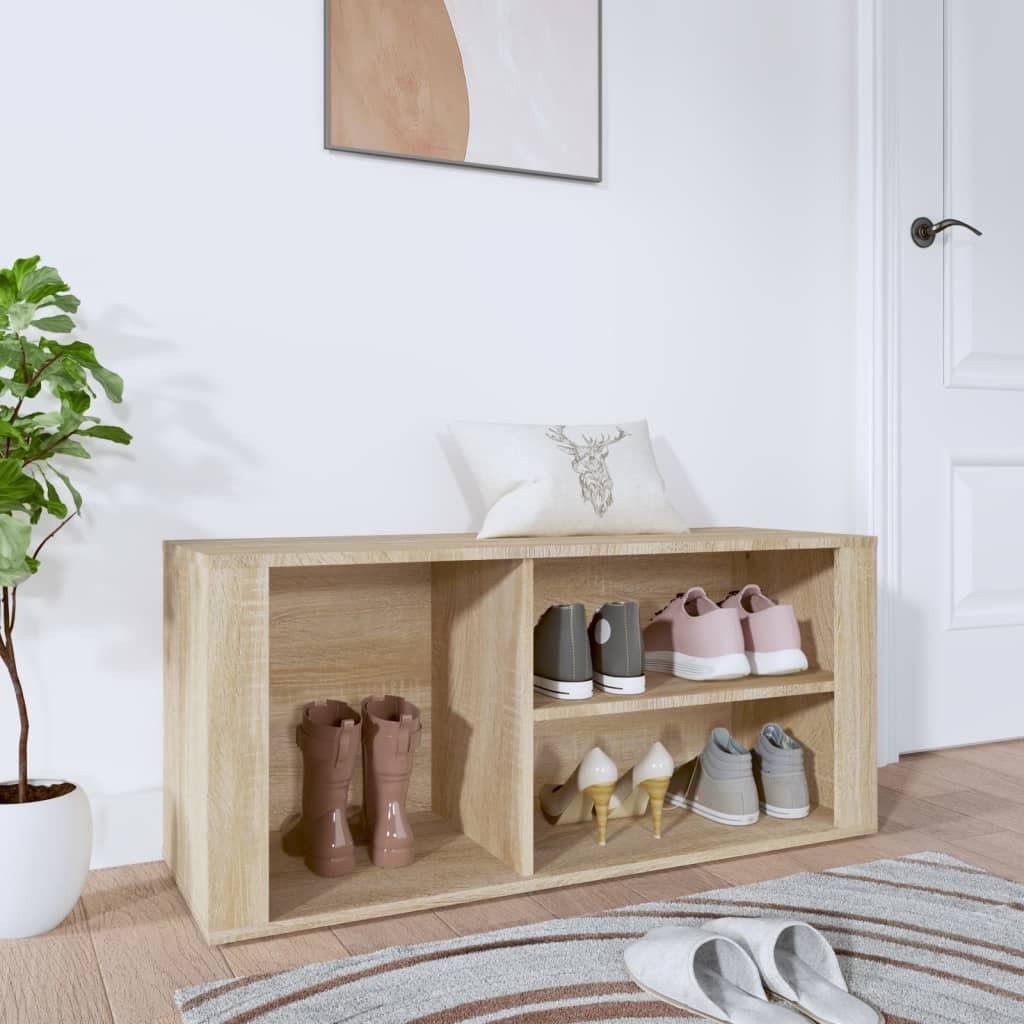 VidaXL Armoire à chaussures bois d'ingénierie  