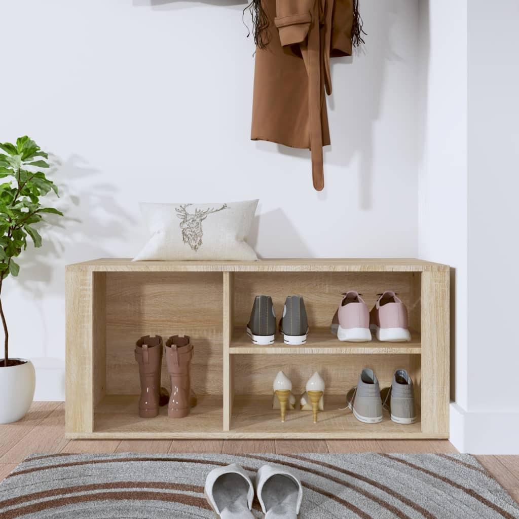 VidaXL Armoire à chaussures bois d'ingénierie  