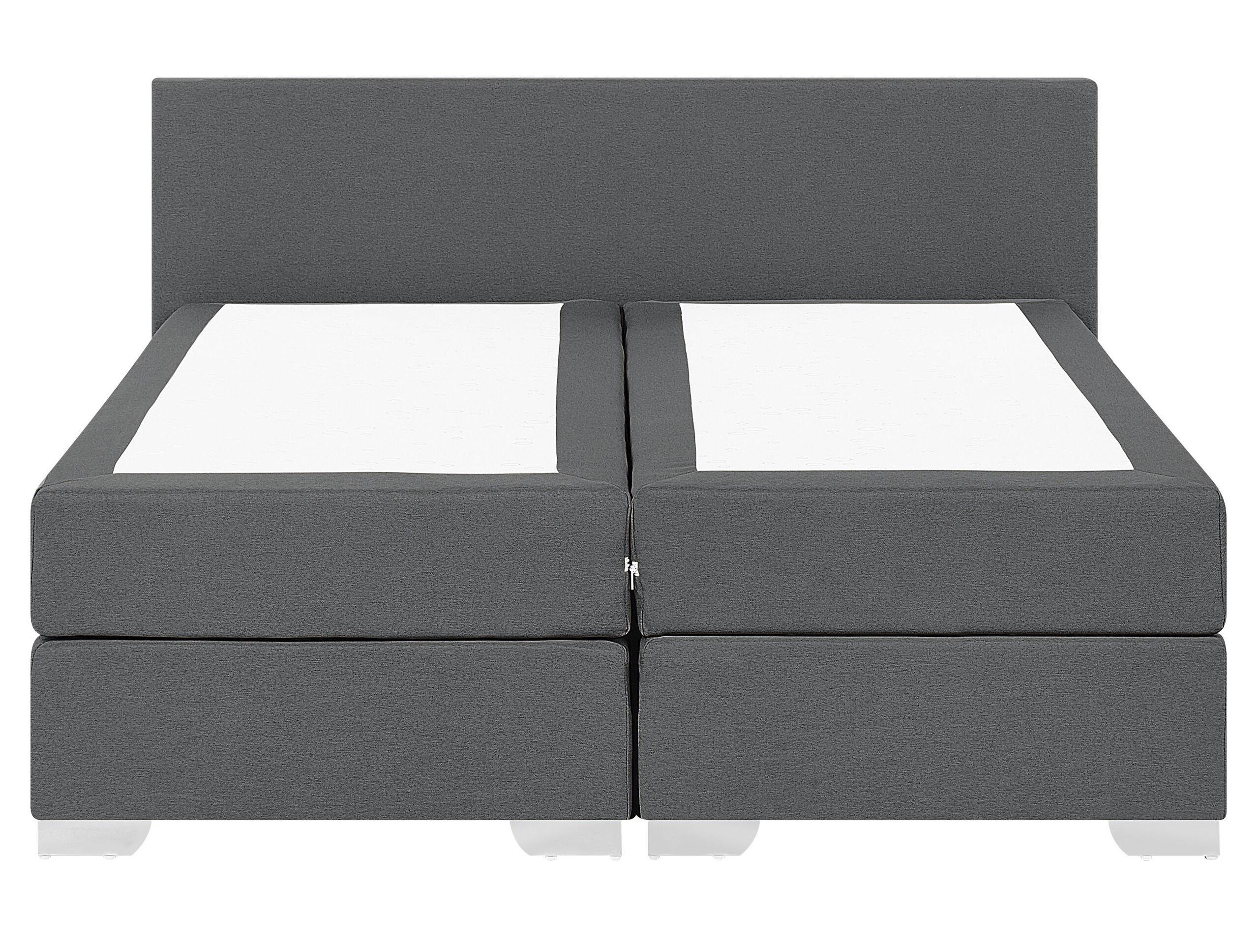 Beliani Lit Boxspring en Polyester Moderne PRESIDENT  