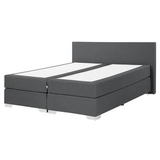 Beliani Letto boxspring en Poliestere Moderno PRESIDENT  