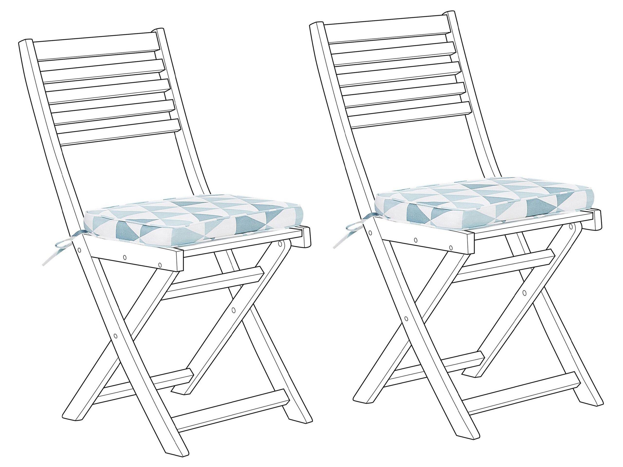 Beliani Set mit 2 Sitzkissen aus Polyester Modern FIJI  