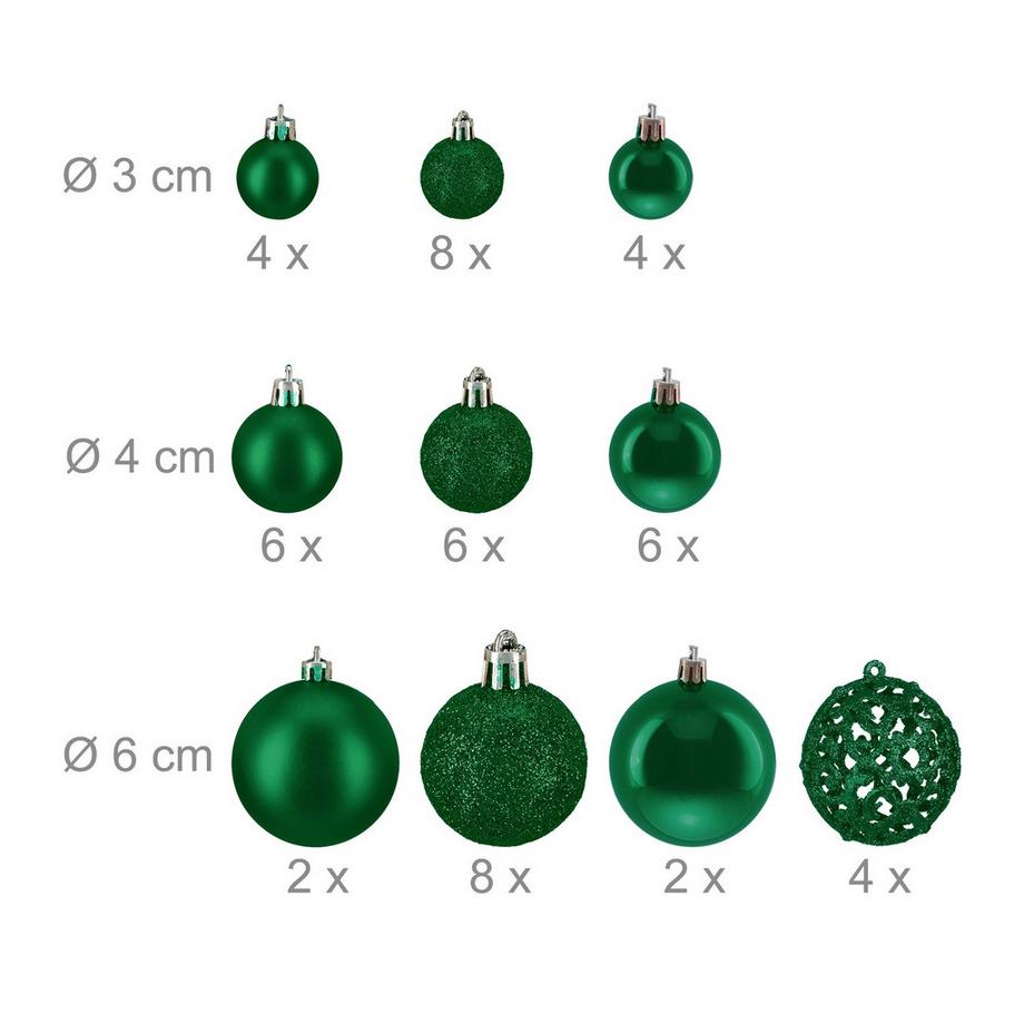 Northix Ensemble de boules de Noël  