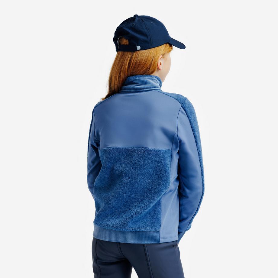 FOUGANZA  Fleece Kinder Reiten mit Reissverschluss Polyester 