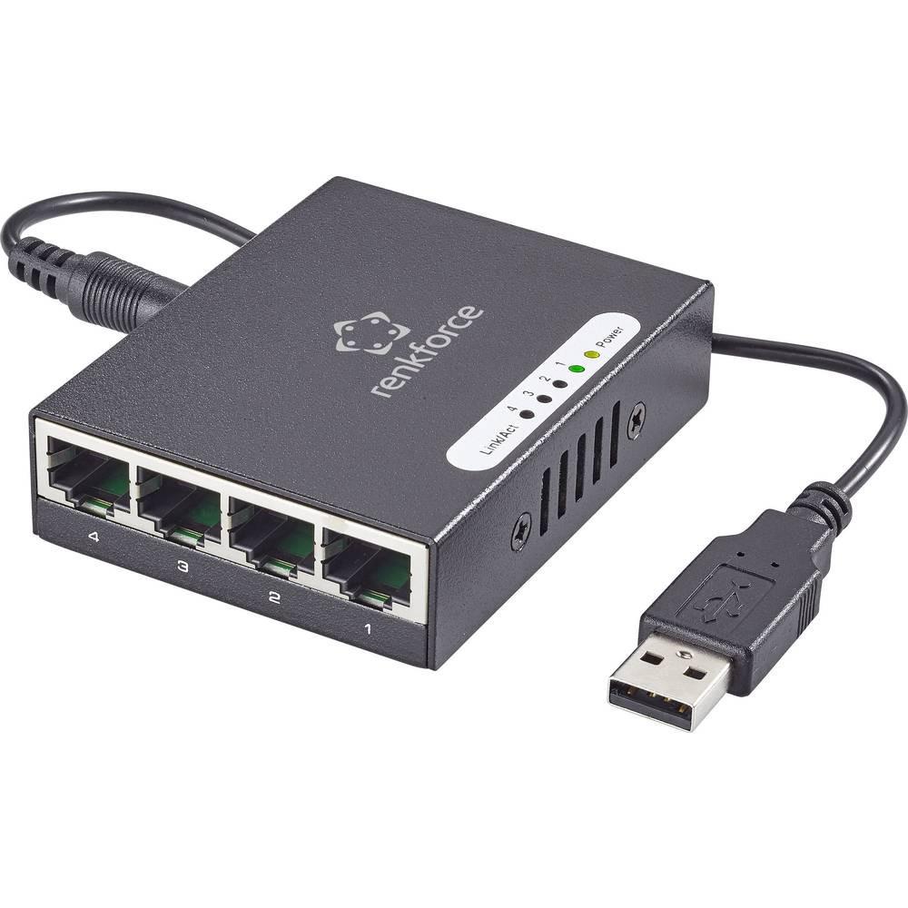 Image of 4 Port Gigabit Metall-Switch mini mit USB-Stromversorgung