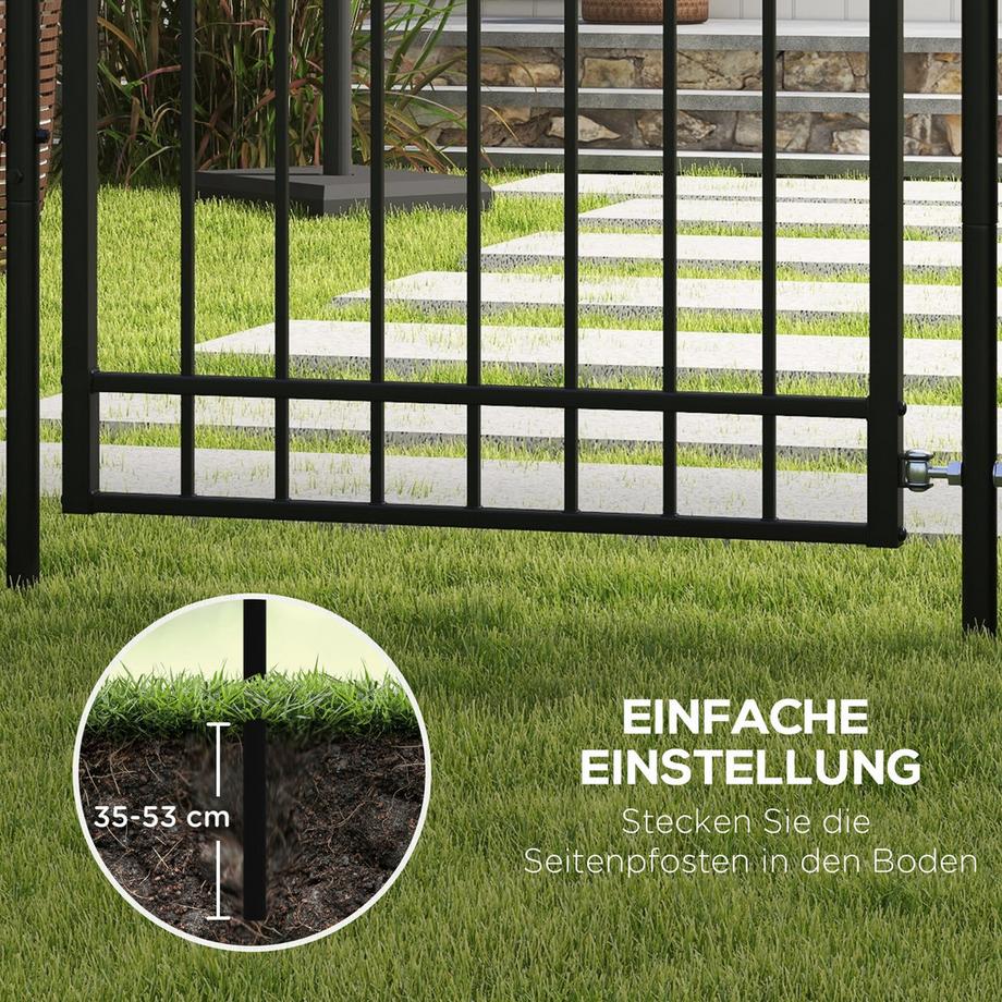 Outsunny  Portail de jardin 