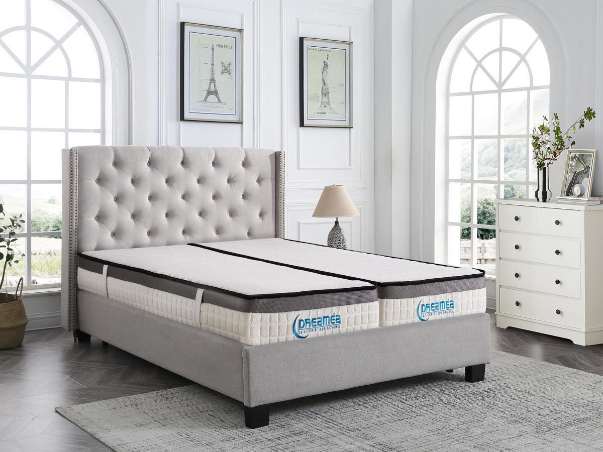 Vente-unique Matelas 90 x 190 cm mousse mémoire de forme ép.19cm - ORTHOMEMORY II de DREAMEA  