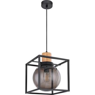 mutoni Lampada a sospensione Hilko in metallo nero opaco 1xE27 LED  