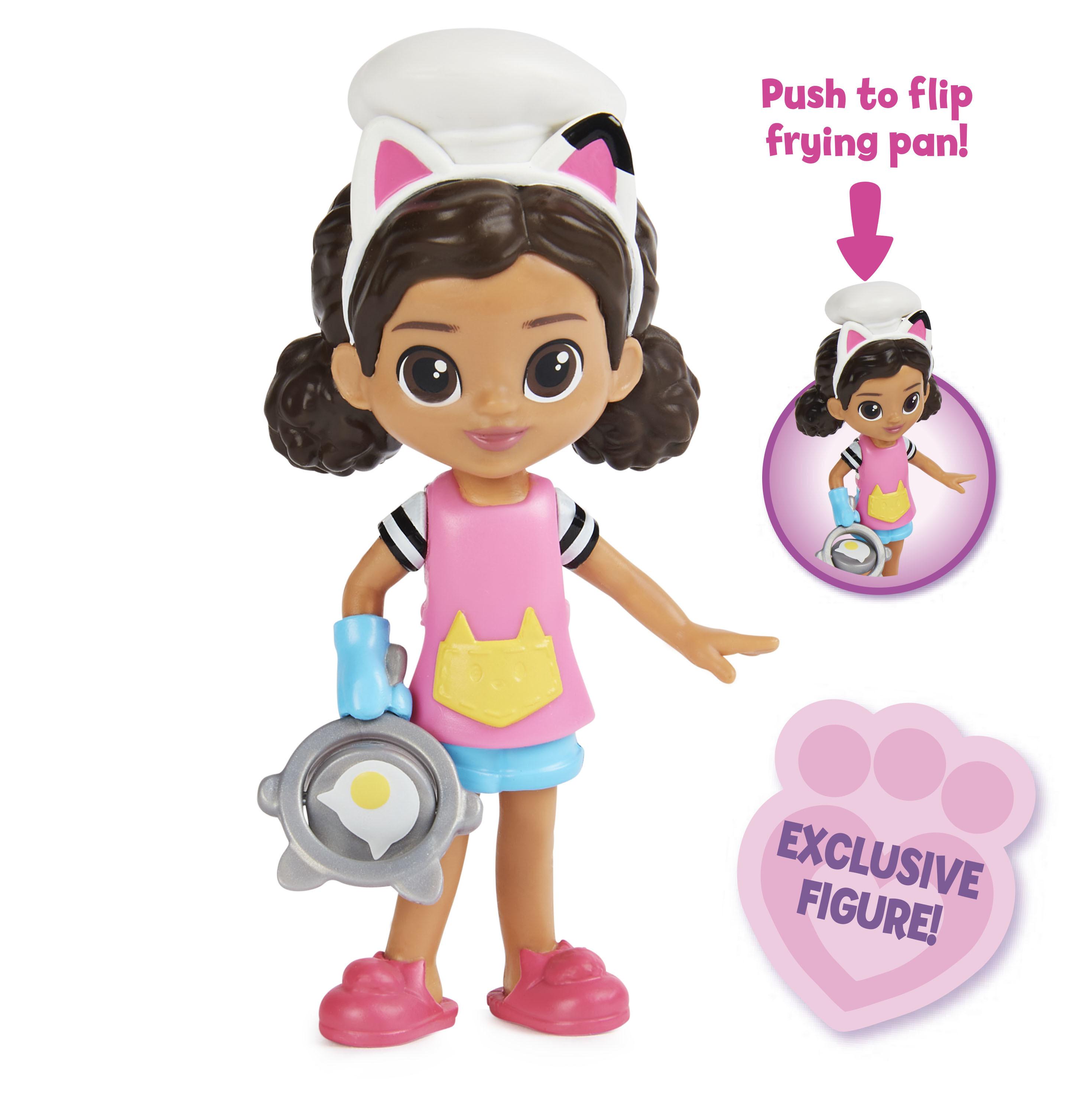 Spin Master  Gabby's Dollhouse , set Lunch and Munch Kitchen con 2 personaggi giocattolo, accessori e mobile, giocattolo per bambini dai 3 anni in su 