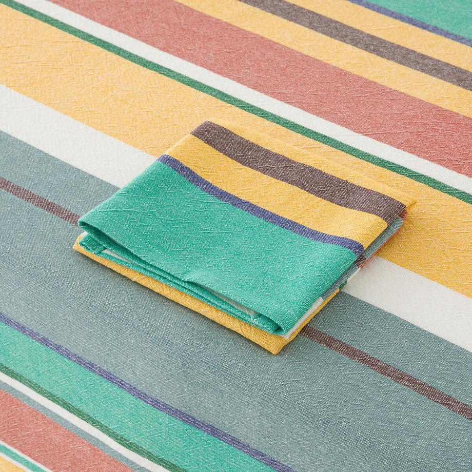 La Redoute Intérieurs  Nappe rayures coton lavé tissé-teint 