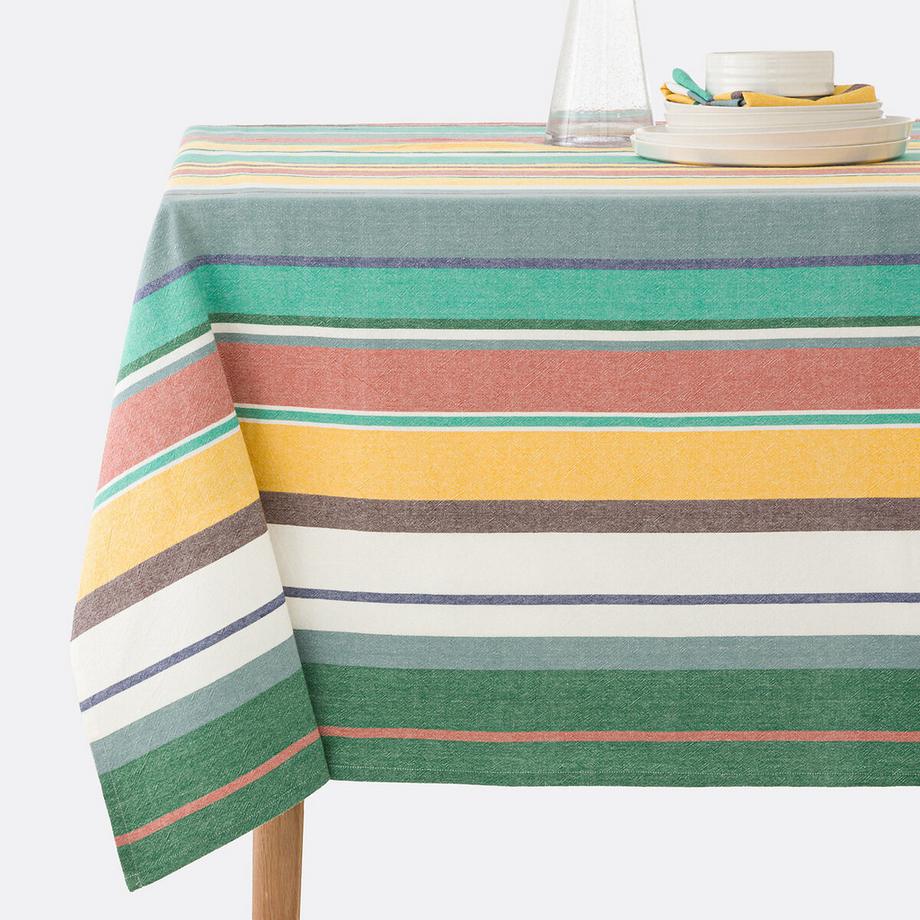 La Redoute Intérieurs  Nappe rayures coton lavé tissé-teint 