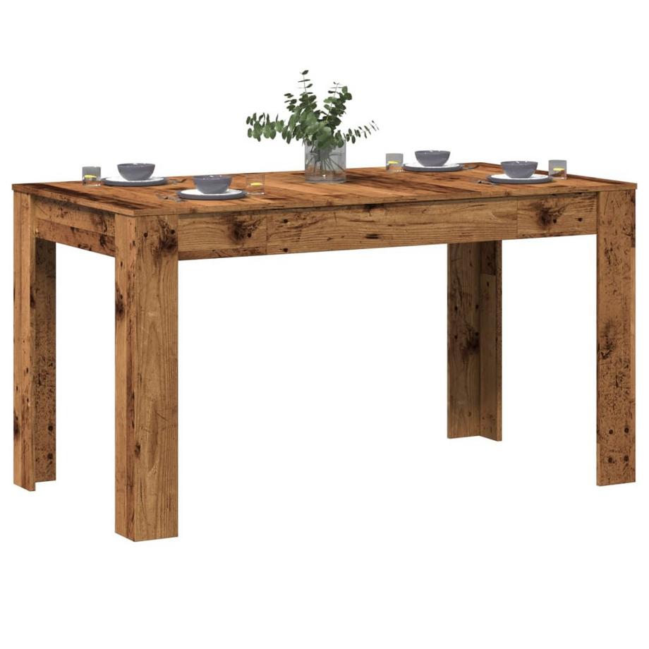 VidaXL Table à manger bois d'ingénierie  