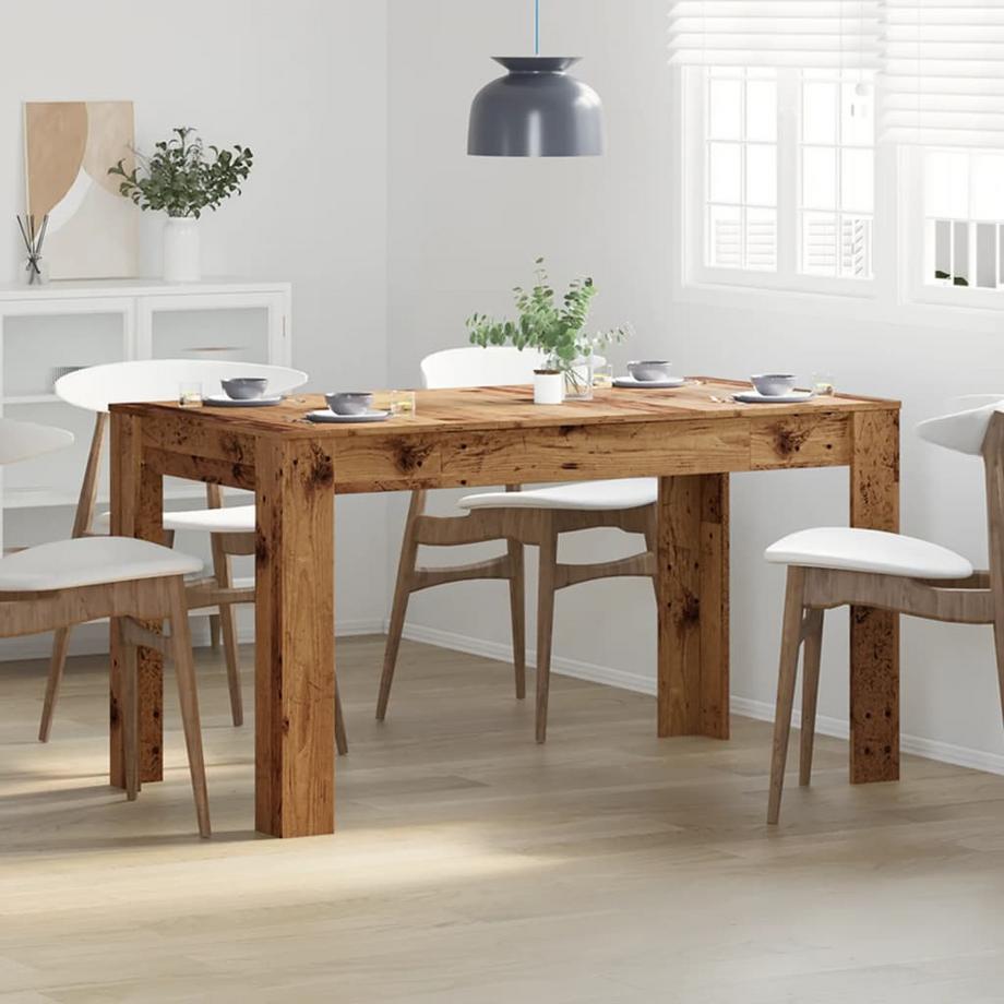 VidaXL Table à manger bois d'ingénierie  