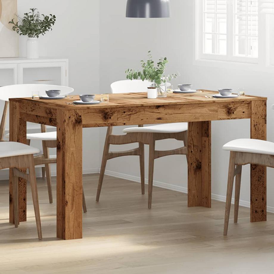VidaXL Table à manger bois d'ingénierie  