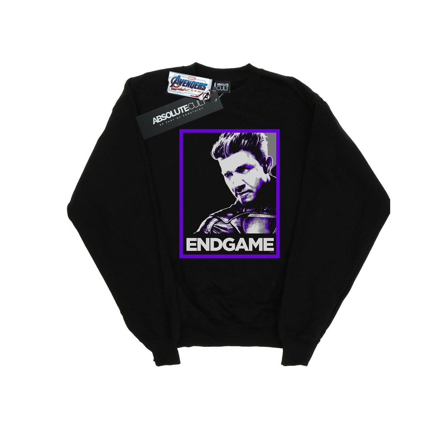 Image of Avengers Endgame Hawkeye Poster Sweatshirt Unisex Schwarz 140/146