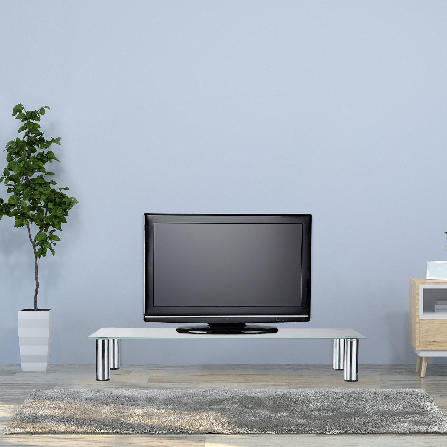 Northix Meuble TV en verre  