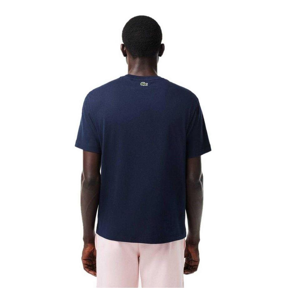 LACOSTE Piqué T-Shirt mit Farbblock Design  