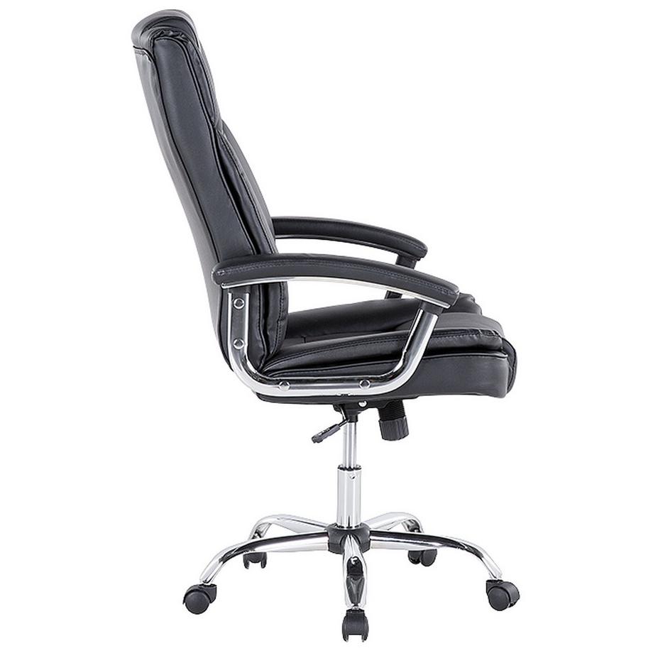 Beliani Fauteuil de bureau en Cuir PU Traditionnel ADVANCE  