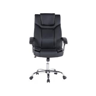 Beliani Fauteuil de bureau en Cuir PU Traditionnel ADVANCE  