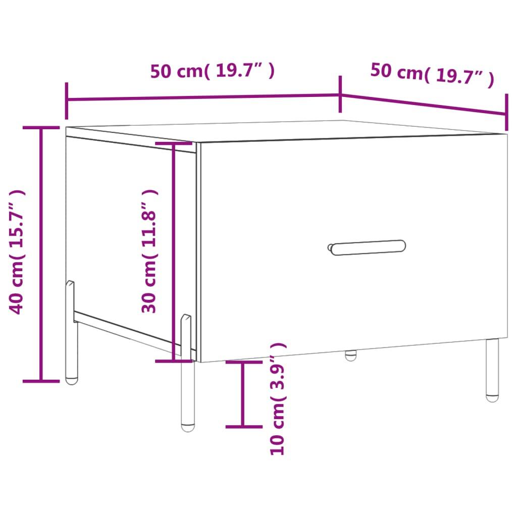 VidaXL Table basse bois d'ingénierie  