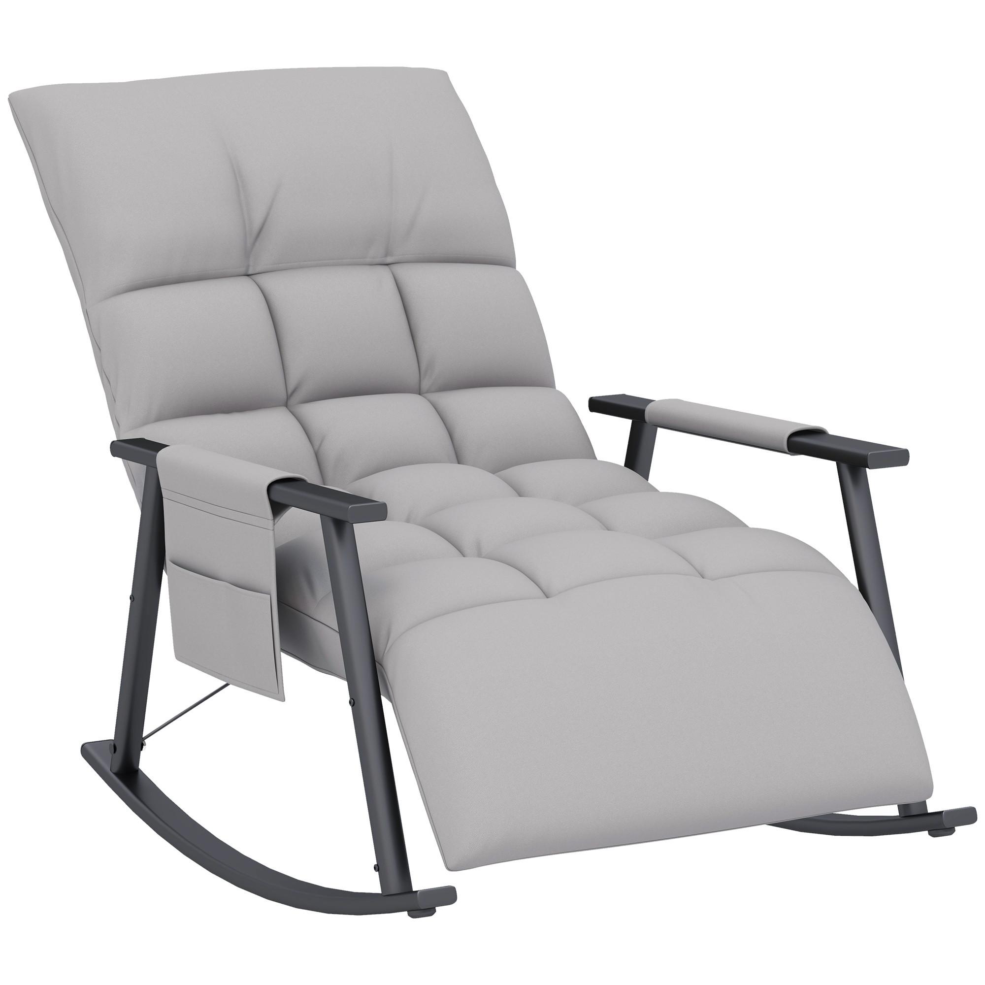 HOMCOM Fauteuil à bascule  