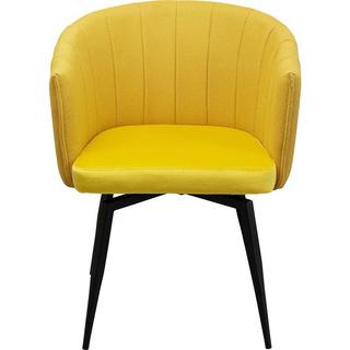 KARE Design Chaise pivotante Merida jaune  