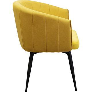 KARE Design Chaise pivotante Merida jaune  