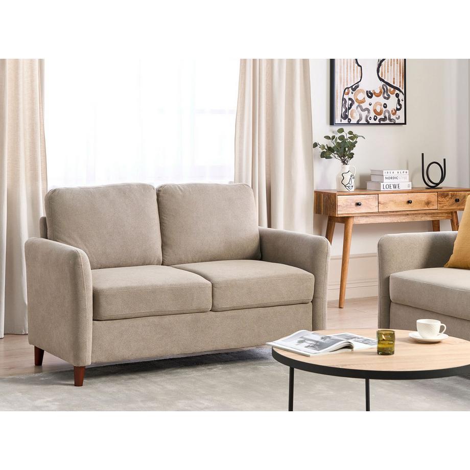 Beliani 2 Sitzer Sofa aus Stoff  MARE  