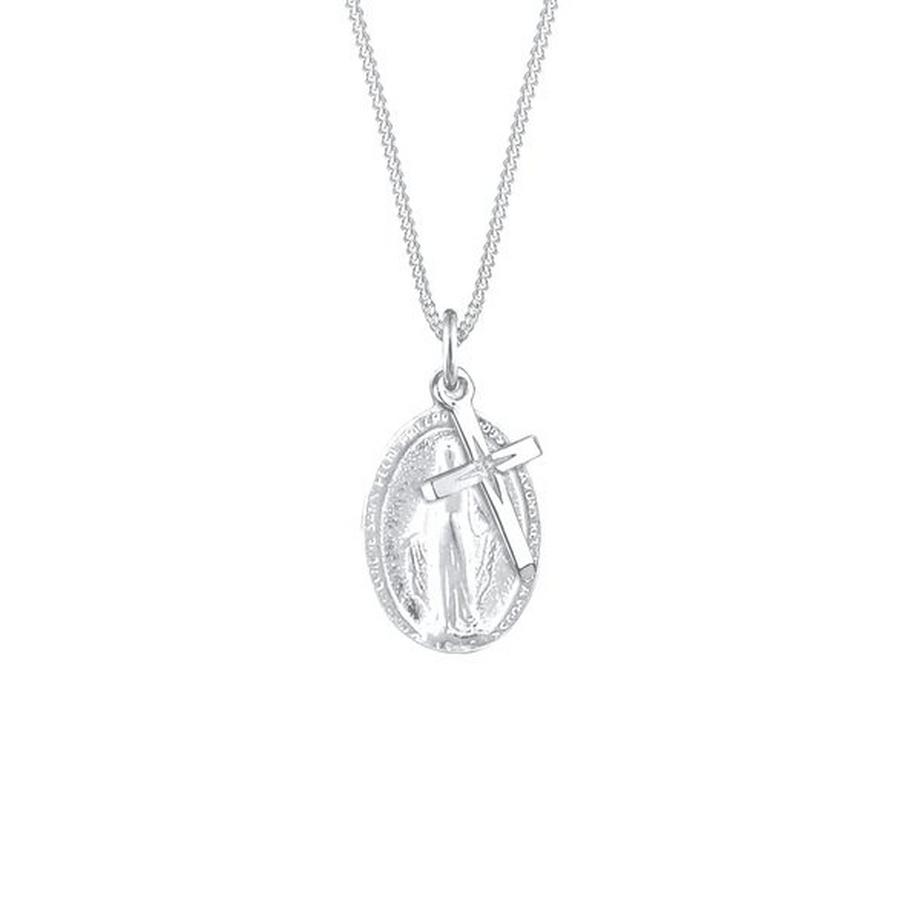 Elli  Collier Pendentif Image De La Vierge Et Croix 