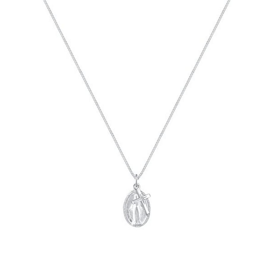 Elli  Collier Pendentif Image De La Vierge Et Croix 